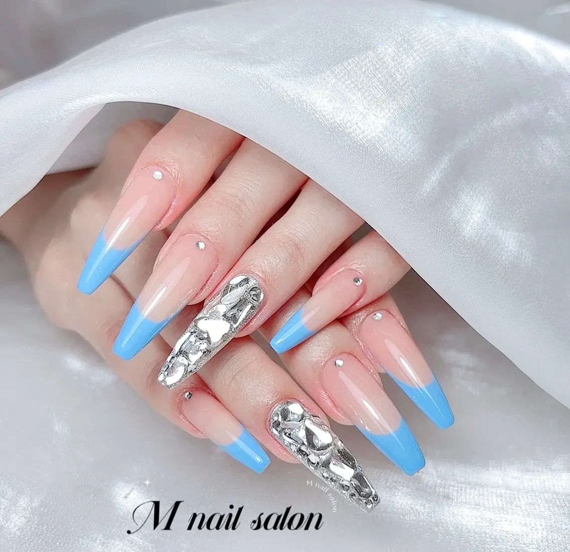 ネイル ハンドネイル M🌷nail 長さだし専門店のネイルデザイン