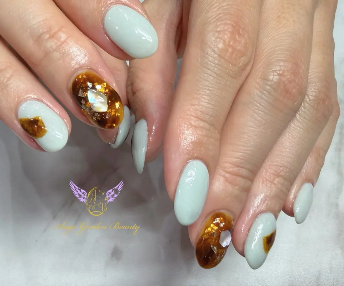 ネイル ニュアンスネイル ハンドネイル AngeGarden Beautymihoのネイルデザイン