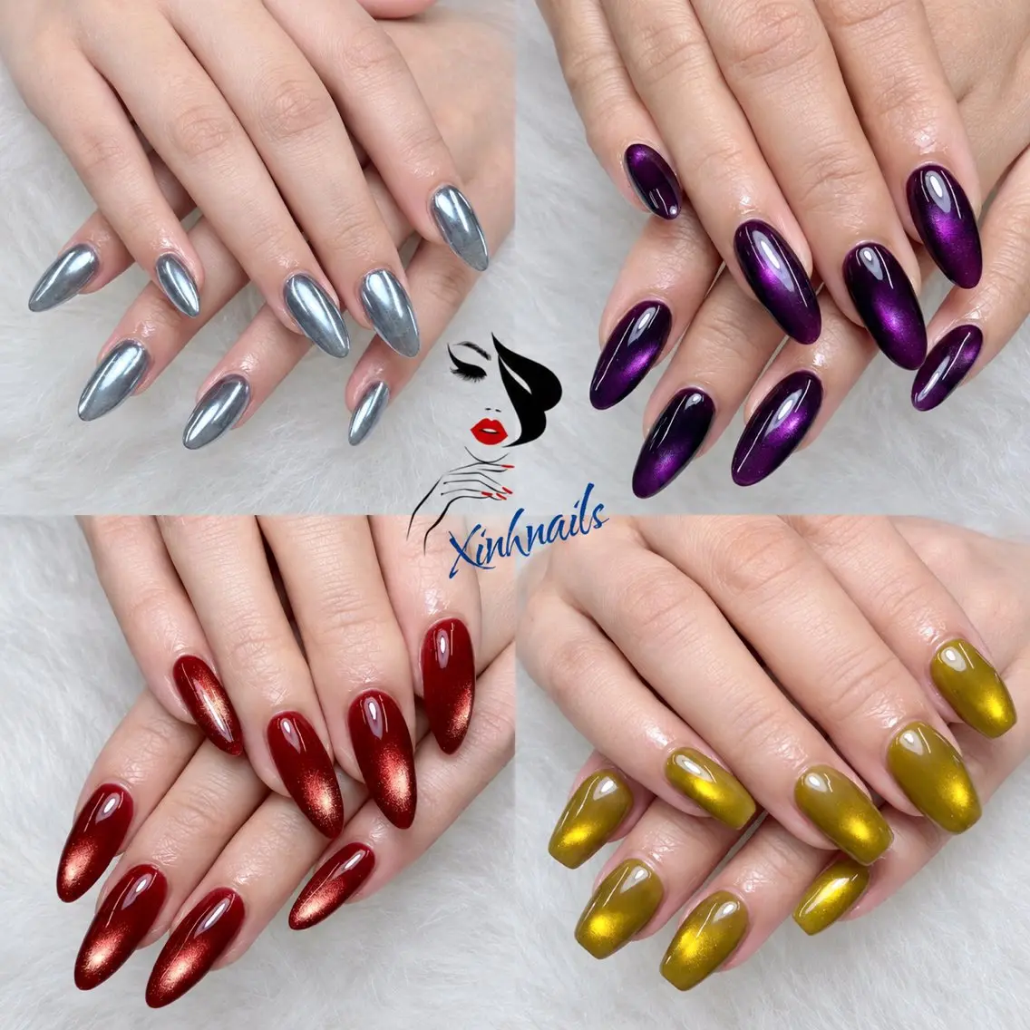 ネイル 長さ出し ジェルネイル スカルプネイル ネイルチップ xinh nailsのネイルデザイン