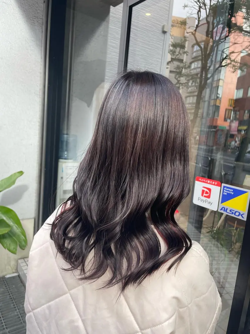 カット+髪質改善カラー+シルクトリートメントの写真