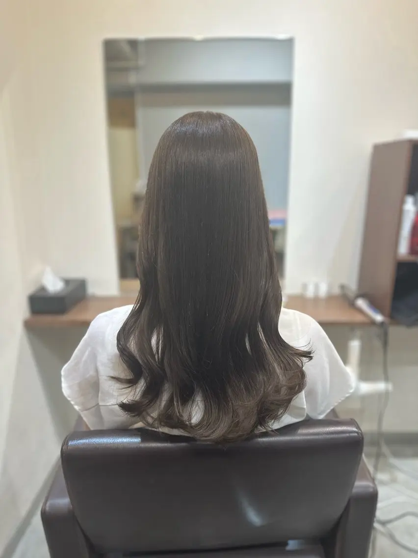 ロング カラー パーマ カット ヘアカラー パーマ トリートメント 平日オススメ✨ コスパ&タイパ✨山下のヘアスタイル