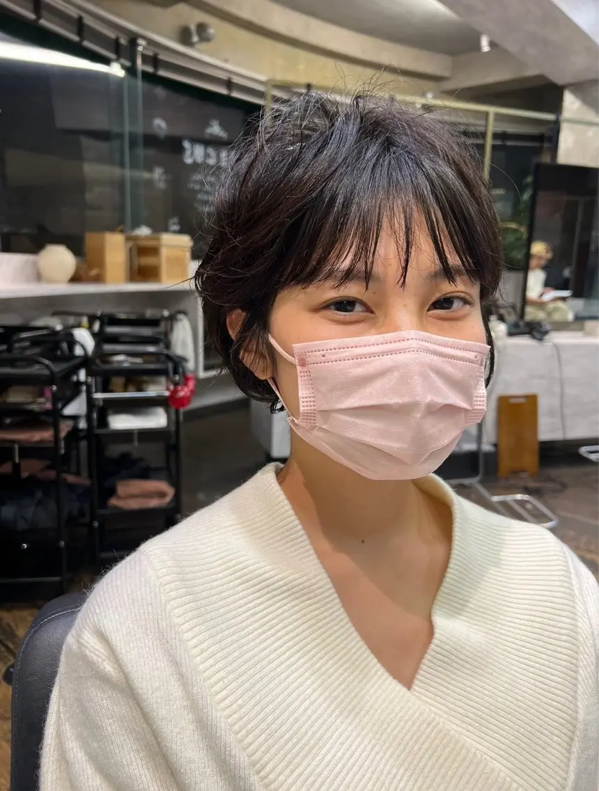 ショート パーマ ショートヘア 松井美樹/似合わせ ガーリー・韓国のヘアスタイル