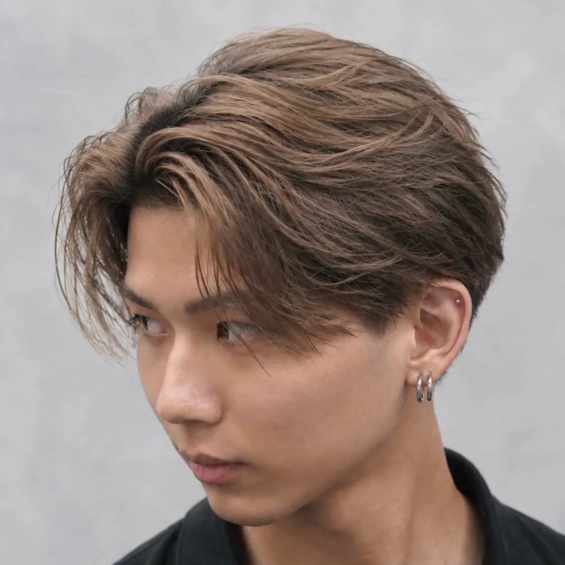 ショート パーマ ヘアアレンジ メンズ キッズ センターパート メンズパーマ ニュアンスパーマ カット パーマ メンズカット/パーマ 山崎航平💈のヘアスタイル