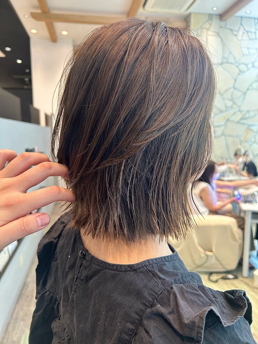 ミディアム レイヤーカット カット k-two☁あべの/ パーマ/Touaのヘアスタイル