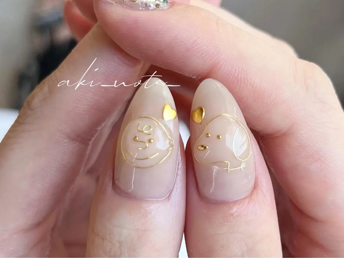 ネイル アートネイル ジェルネイル シンプルネイル ハンドネイル フットネイル GRANDE大須 栄/店長 aki🌙のネイルデザイン