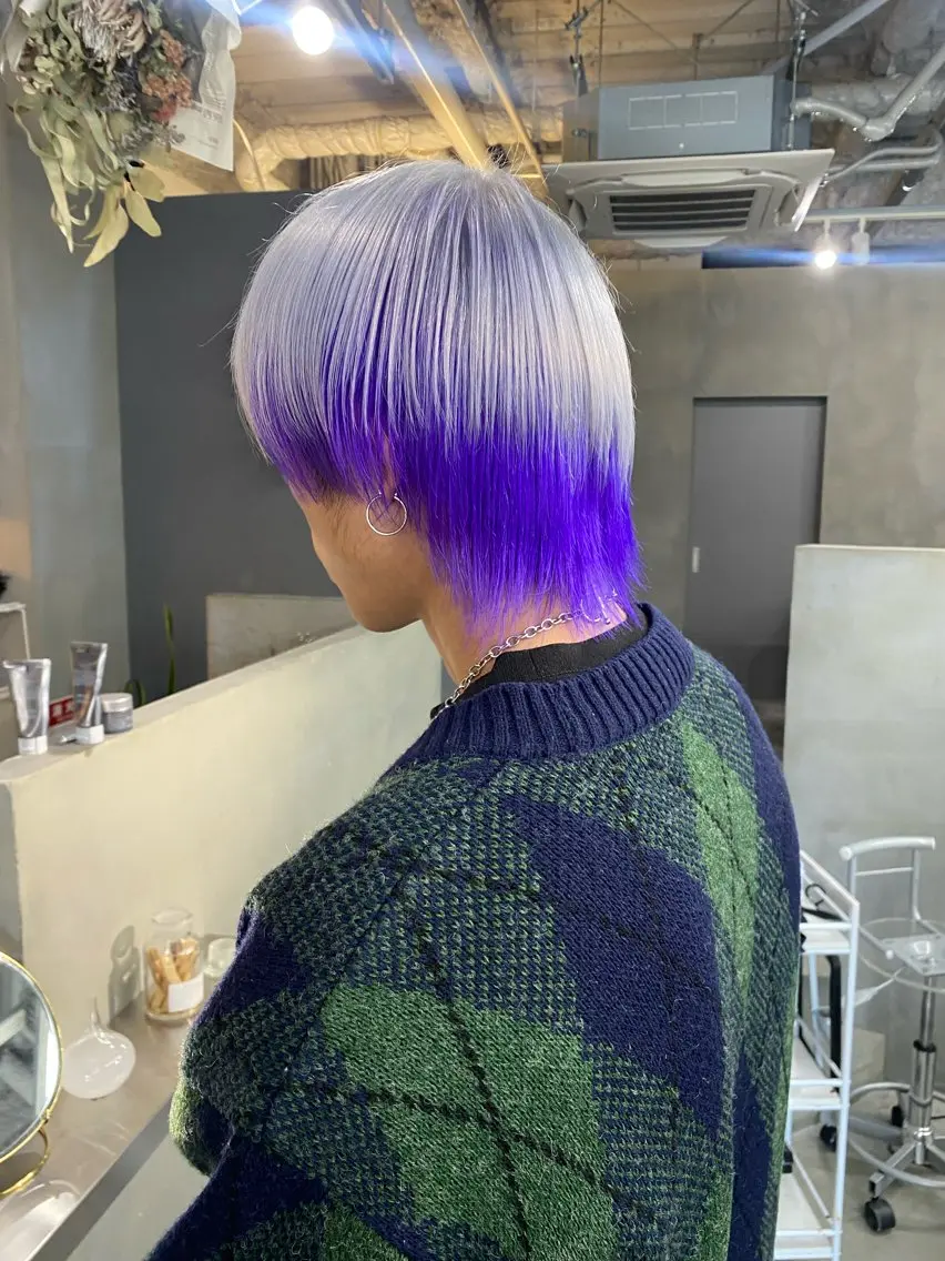 ショート カラー メンズ ヘアカラー 前橋 姫奈のヘアスタイル