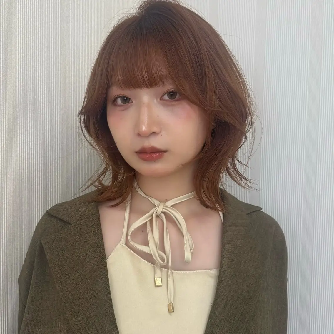 ショート カラー ヘアカラー トリートメント レイヤー/顔周り 透明感カラー🥂のヘアスタイル