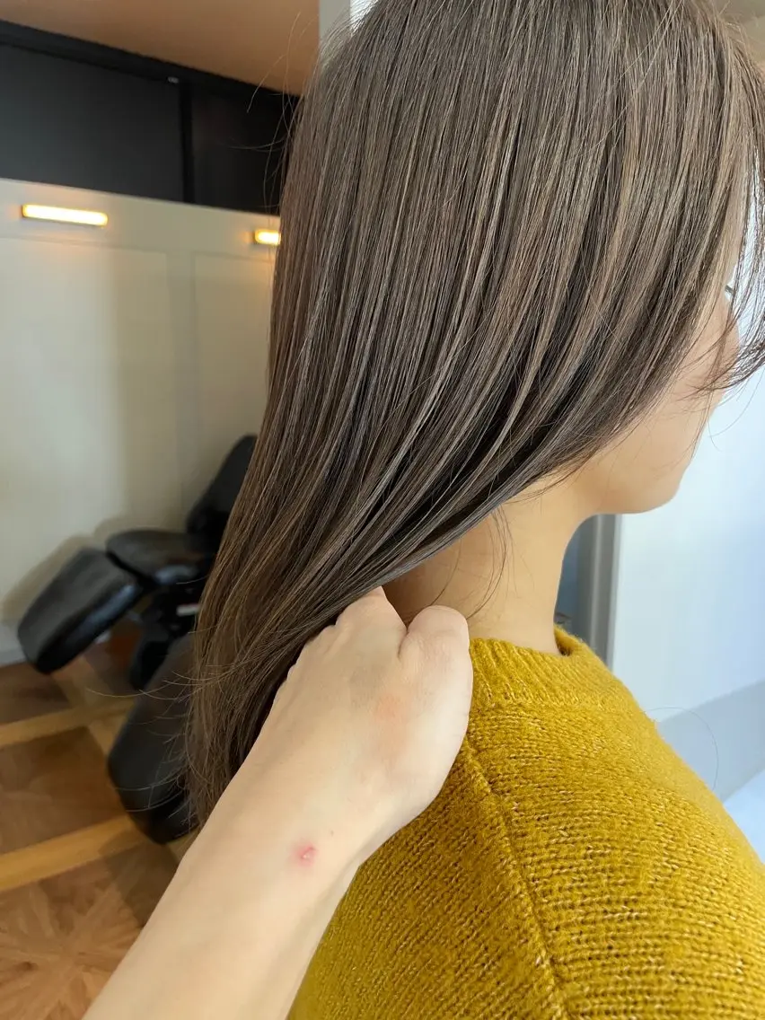 セミロング カラー カット ヘアカラー トリートメント 緒方リエ 時短ショート・ボブのヘアスタイル