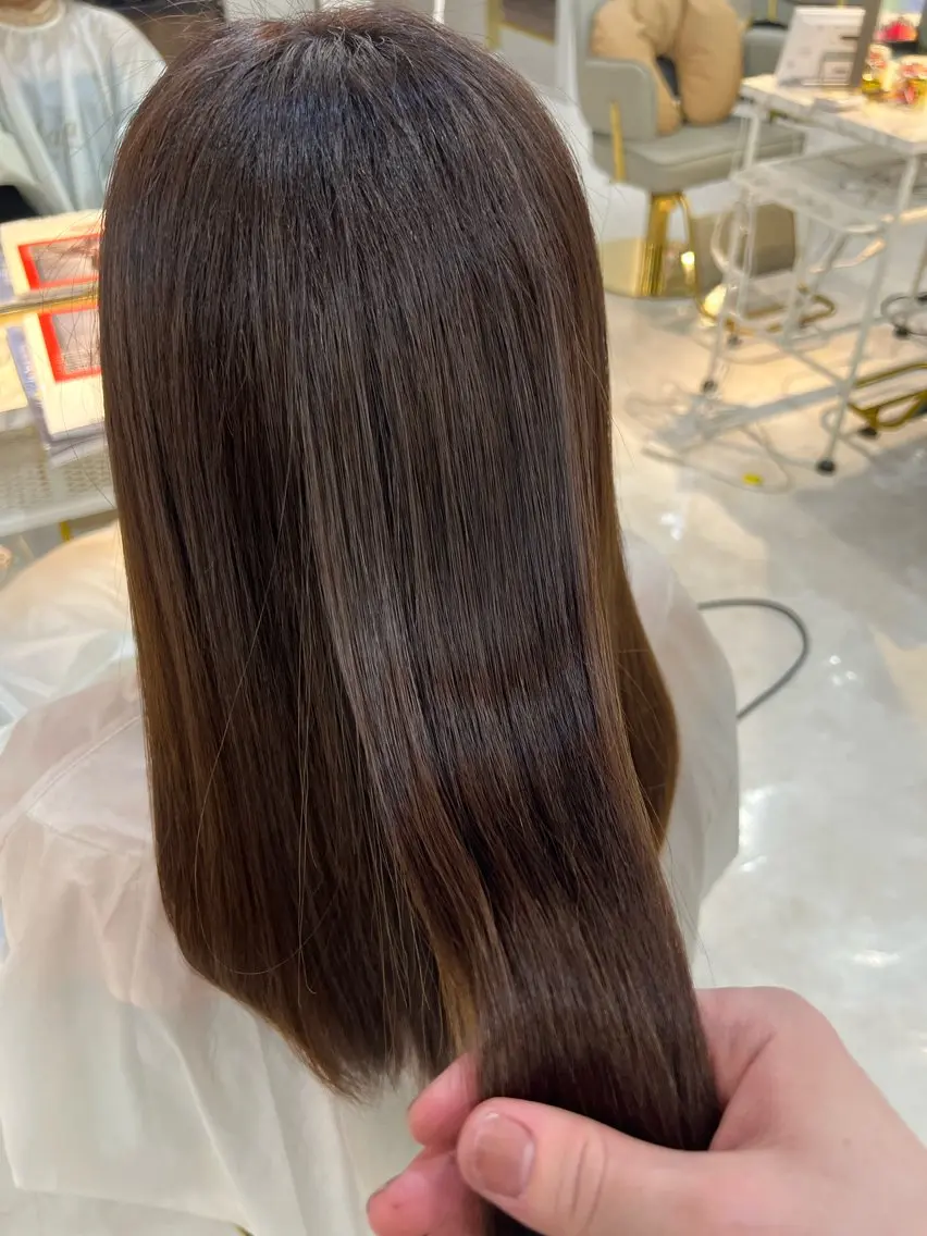 ロング カラー 縮毛矯正練習 モデル募集✨️NOAのヘアスタイル