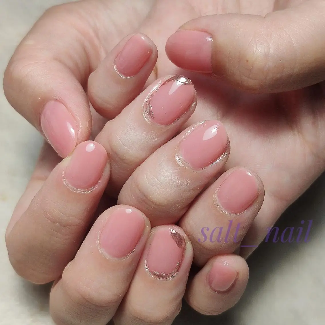ネイル ミラーネイル 個人サロン saltnailのネイルデザイン
