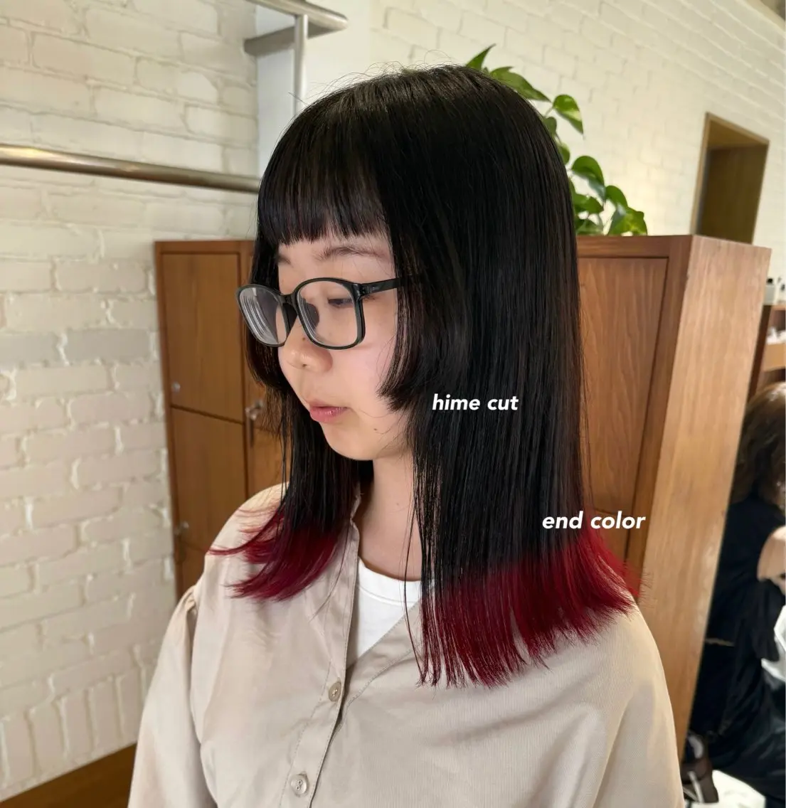 セミロング カラー 🌟デザインカラー 🌟コノミ🌟のヘアスタイル