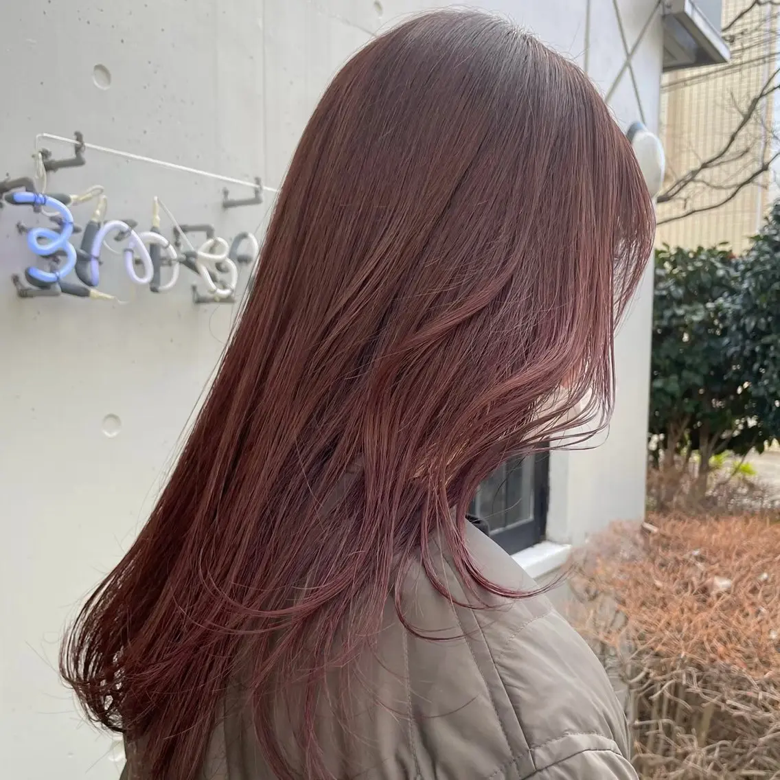 ミディアム カラー 傷ませないカラー ✨髪質改善✨レオンのヘアスタイル