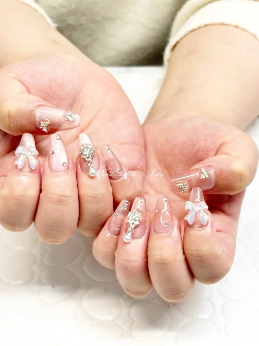 ネイル 長さ出し マグネットネイル nailsalon Natuのネイルデザイン