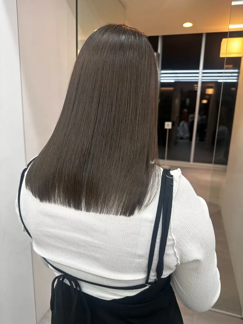 【ご新規様!!】カット+透明感カラー+補修トリートメントの写真