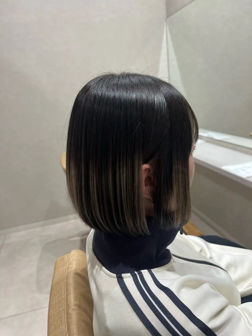 ミディアム カラー グラデーションカラー ボブ 艶感透明感カラー/ 大分 Keigoのヘアスタイル