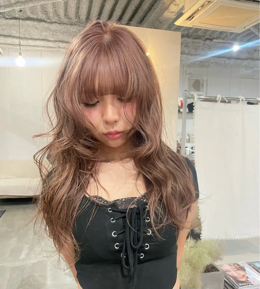 セミロング ヘアカラー 田代 さつきのヘアスタイル