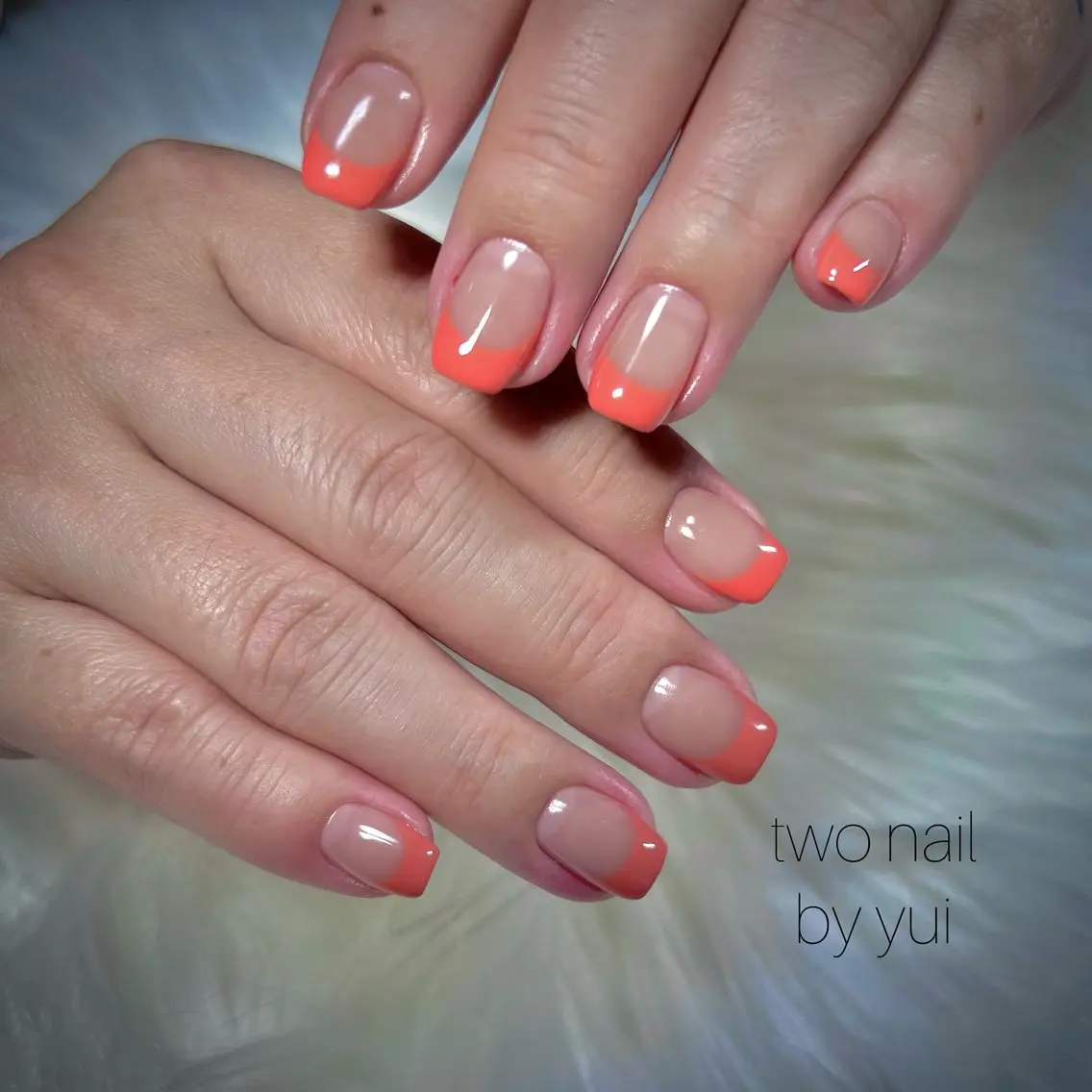 ネイル アートネイル ネイルチップ ホワイト ハンドネイル two nailのネイルデザイン