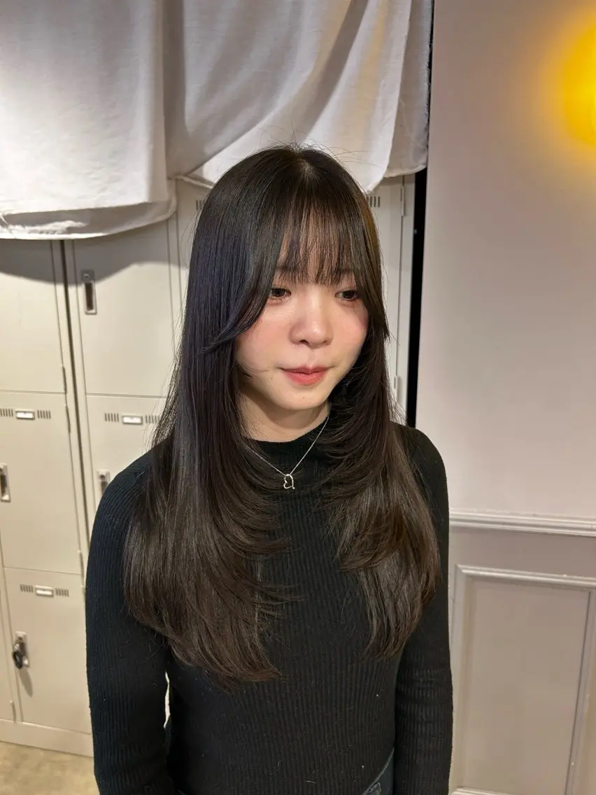 カラー カット ヘアカラー トリートメント ヘッドスパ ヘアセット 🥯縮毛/レイヤー/ ベージュヘア🥯のヘアスタイル