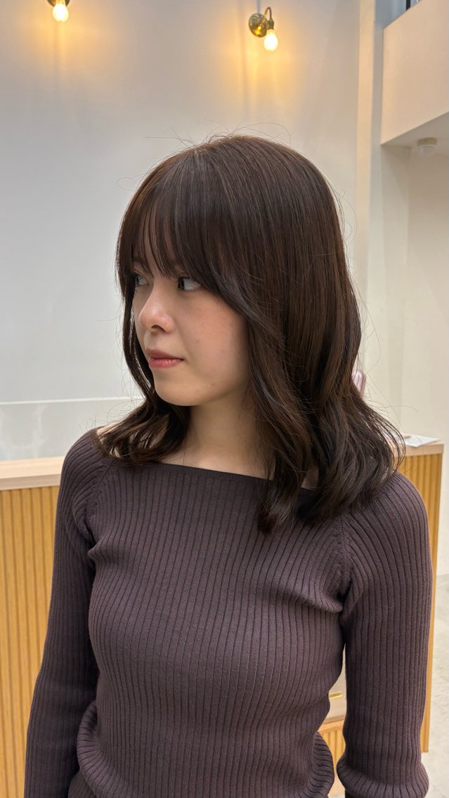 カラー ブラウンカラー ヘアカラー 齋藤 そらのヘアスタイル