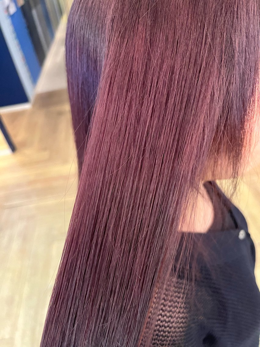 カラー カシス ラベンダーカラー ヘアカラー トリートメント ブリーチカラー募集 合澤のヘアスタイル