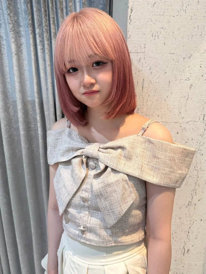 ミディアム カラー 似合わせカット カット トリートメント mai / linoah˚✧のヘアスタイル