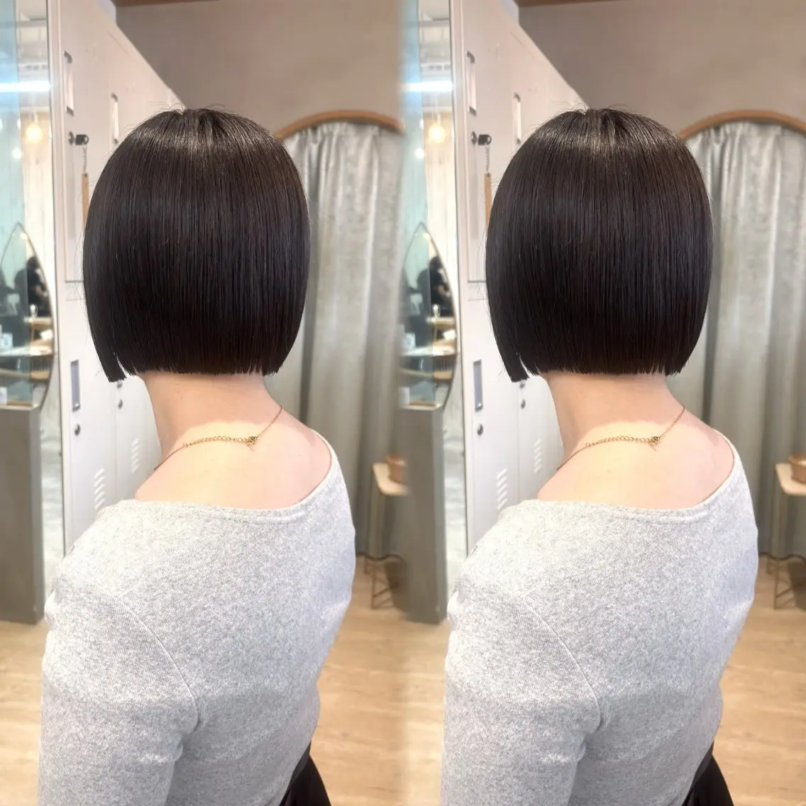 ショート ボブ 縮毛矯正 美髪ショート🐝コテ 巻風パーマ💫RUIのヘアスタイル