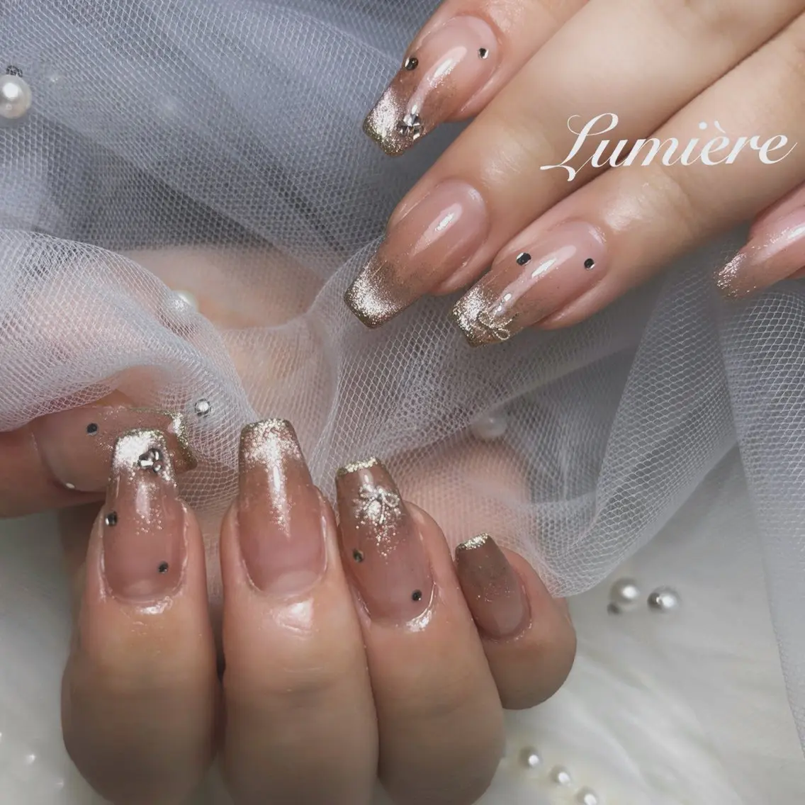 ネイル ハンドネイル Lumière| ロング|ワンホンのネイルデザイン