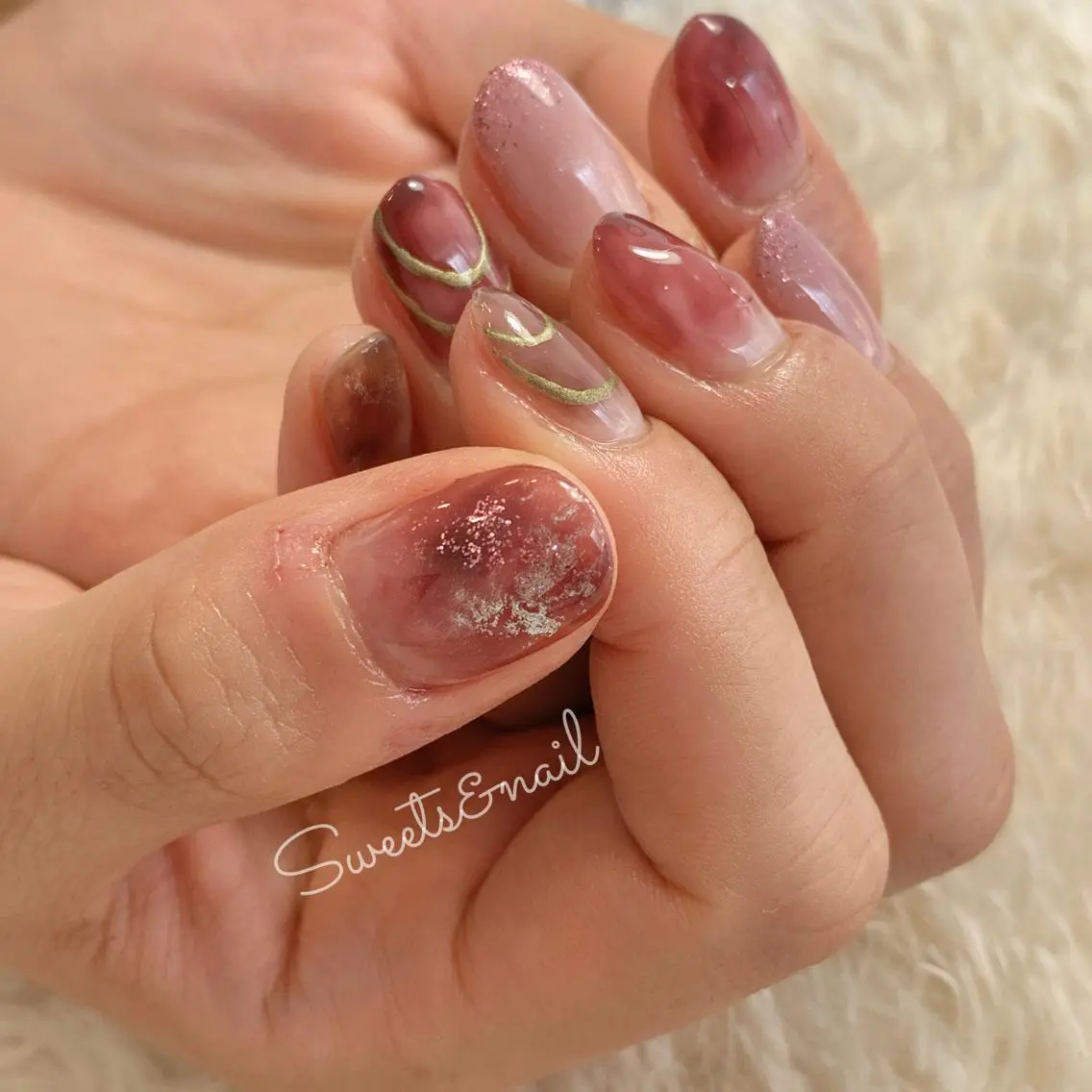 ネイル ニュアンスネイル Sweets& nail みなこのネイルデザイン