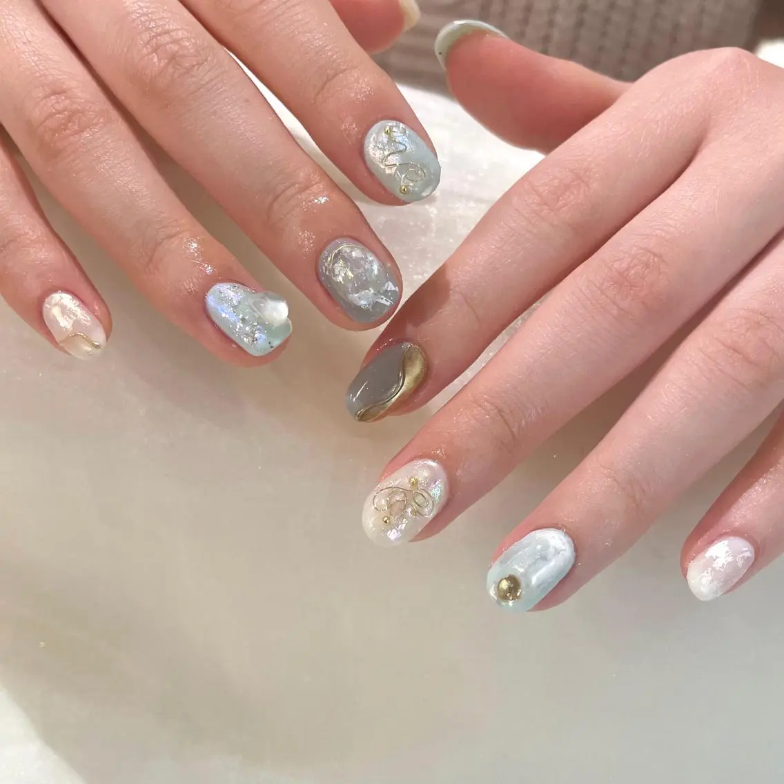 ネイル ハンドネイル 新井 ひなののネイルデザイン