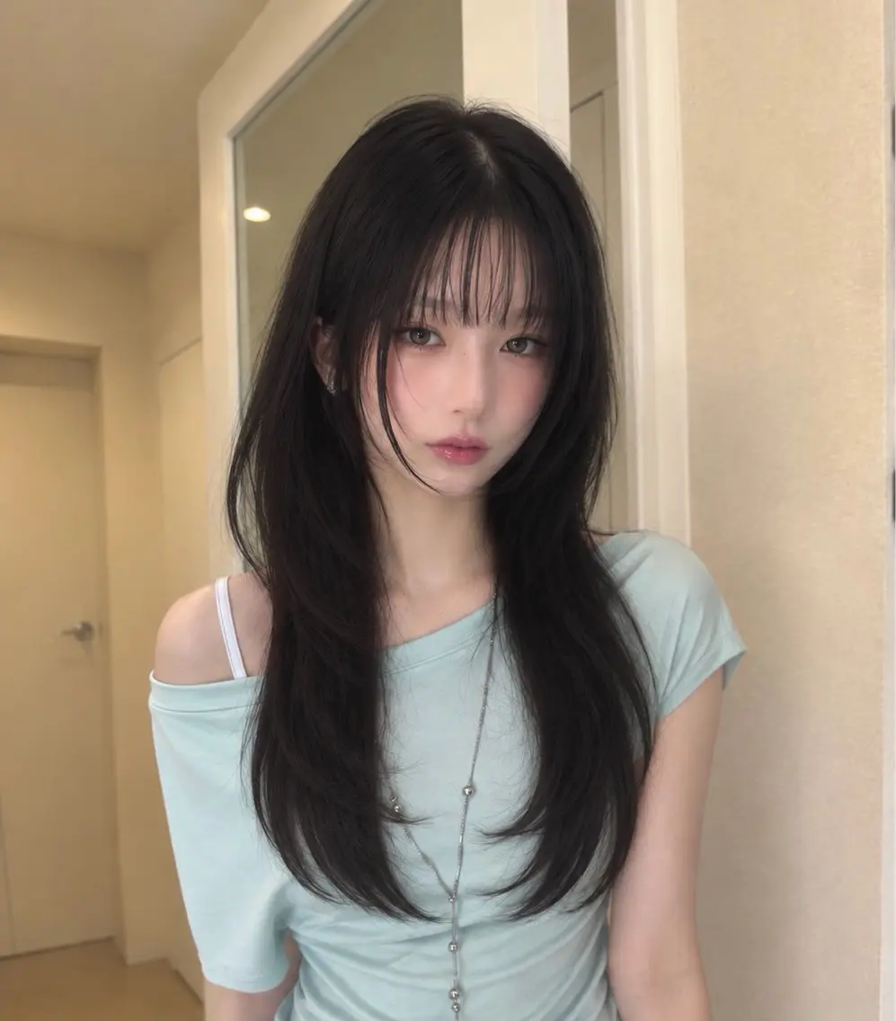 ロング カット こころ/透明感カラー /似合わせカット🫧のヘアスタイル