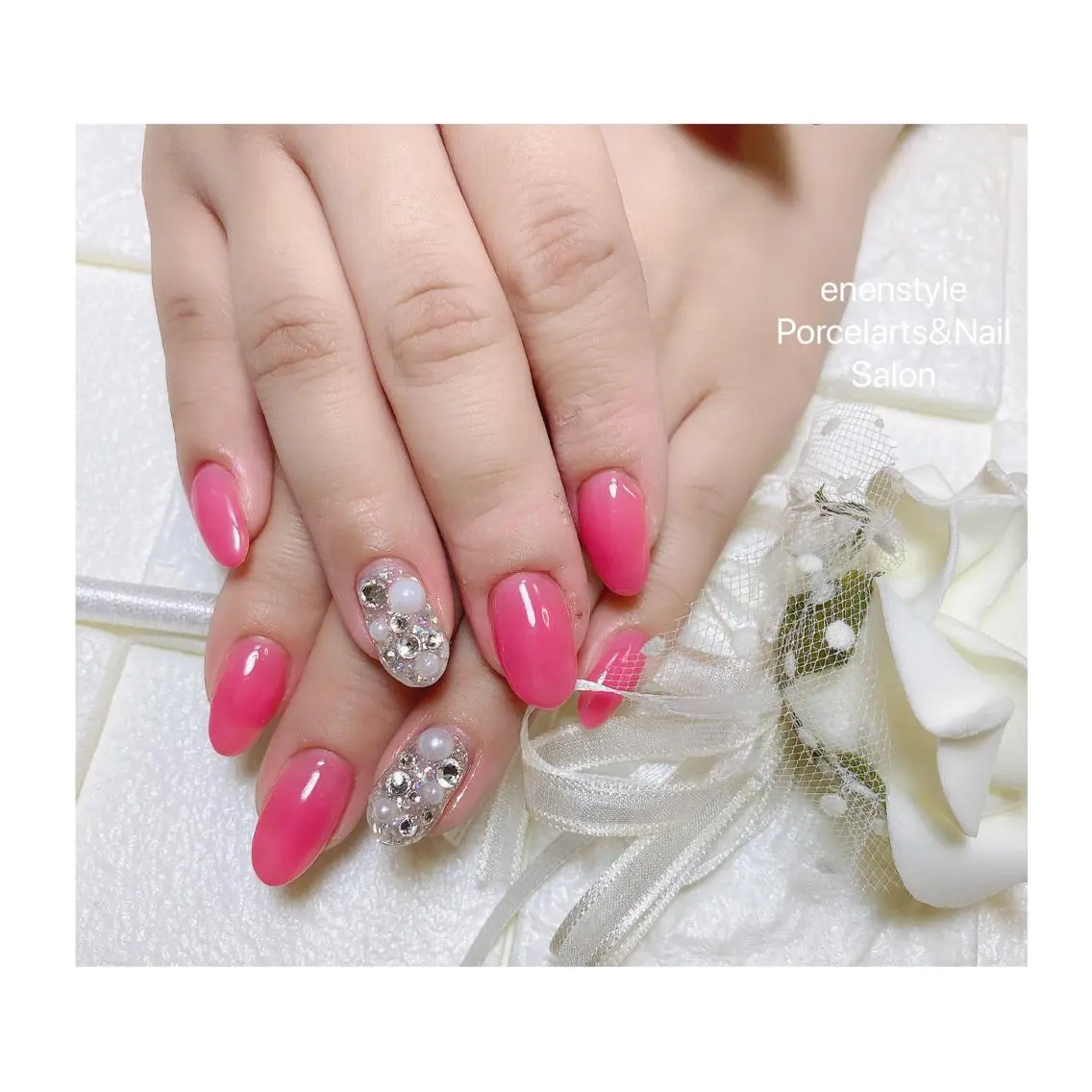 ミディアム ネイル 🐾enen style 🐾のネイルデザイン