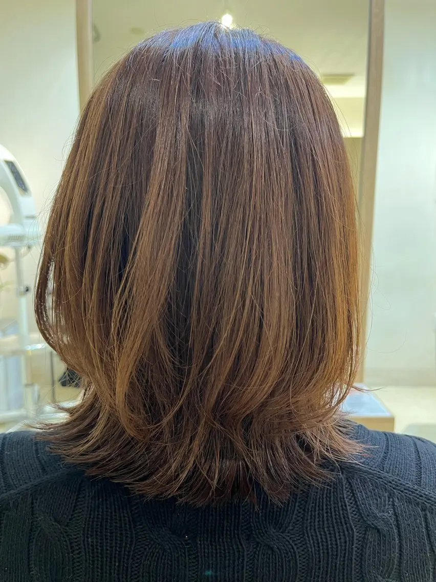 ミディアム レイヤーカット KOTONO🌻 似合わせカットのヘアスタイル