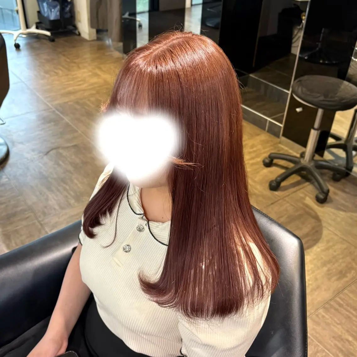 ロング カラー ベージュカラー ピンクカラー ピンクベージュ 似合わせカット カット ヘアカラー トリートメント 🖤大人可愛い⌇ 𝐑 𝐈 𝐎🖤のヘアスタイル