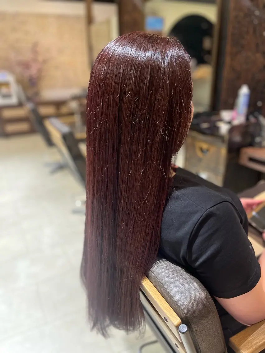 ロング カラー Aina🩶 レディースカット🩶のヘアスタイル