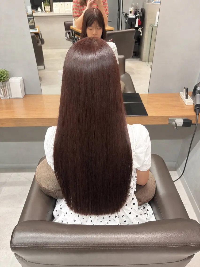 ロング ヘアカラー トリートメント 推し活アレンジ🎀 艶カラー¦nanoのヘアスタイル