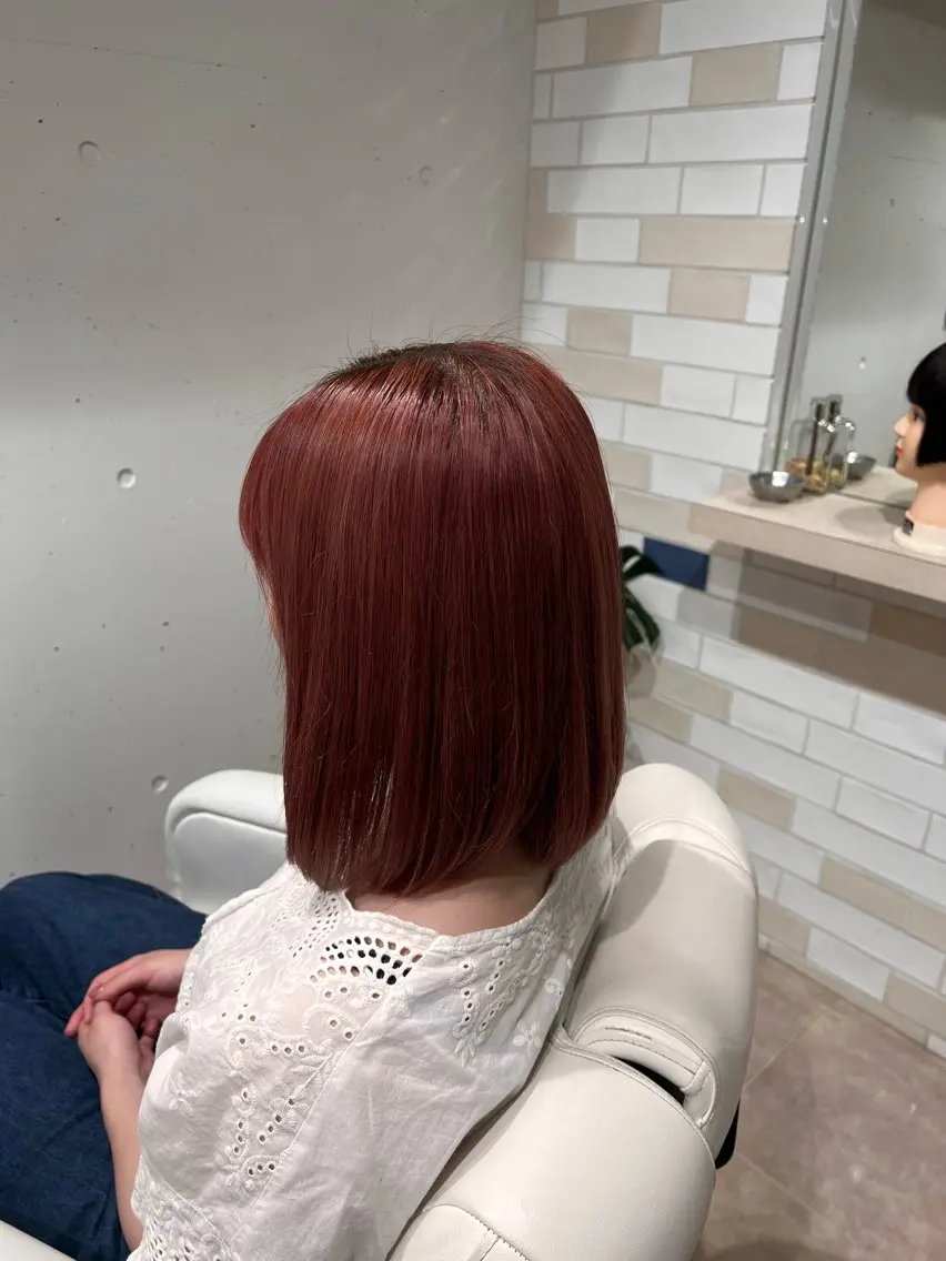 ミディアム カット ヘアカラー トリートメント 澤井 佑果のヘアスタイル