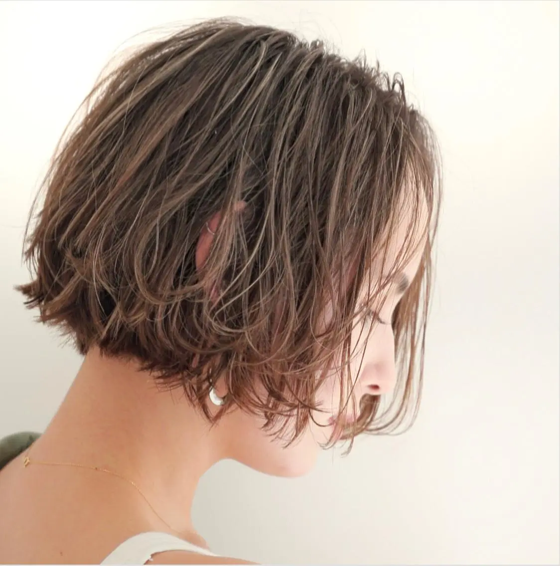 ミディアム カット ヘアカラー トリートメント 🇰🇷韓国レイヤー 錦糸町【北山謙三】のヘアスタイル