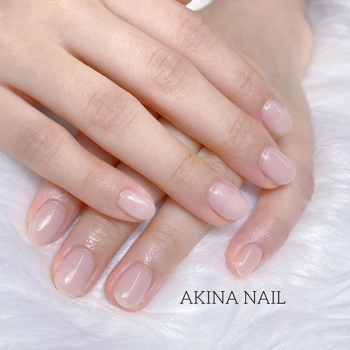 ショート ハンドネイル ハンドケア Akina Nail 亀戸のネイルデザイン