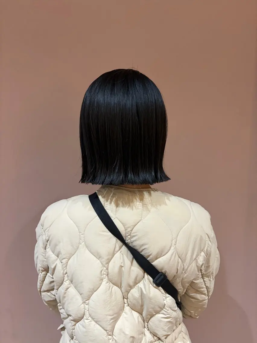 ショート ボブ 外ハネヘア カット 竹田 こころのヘアスタイル