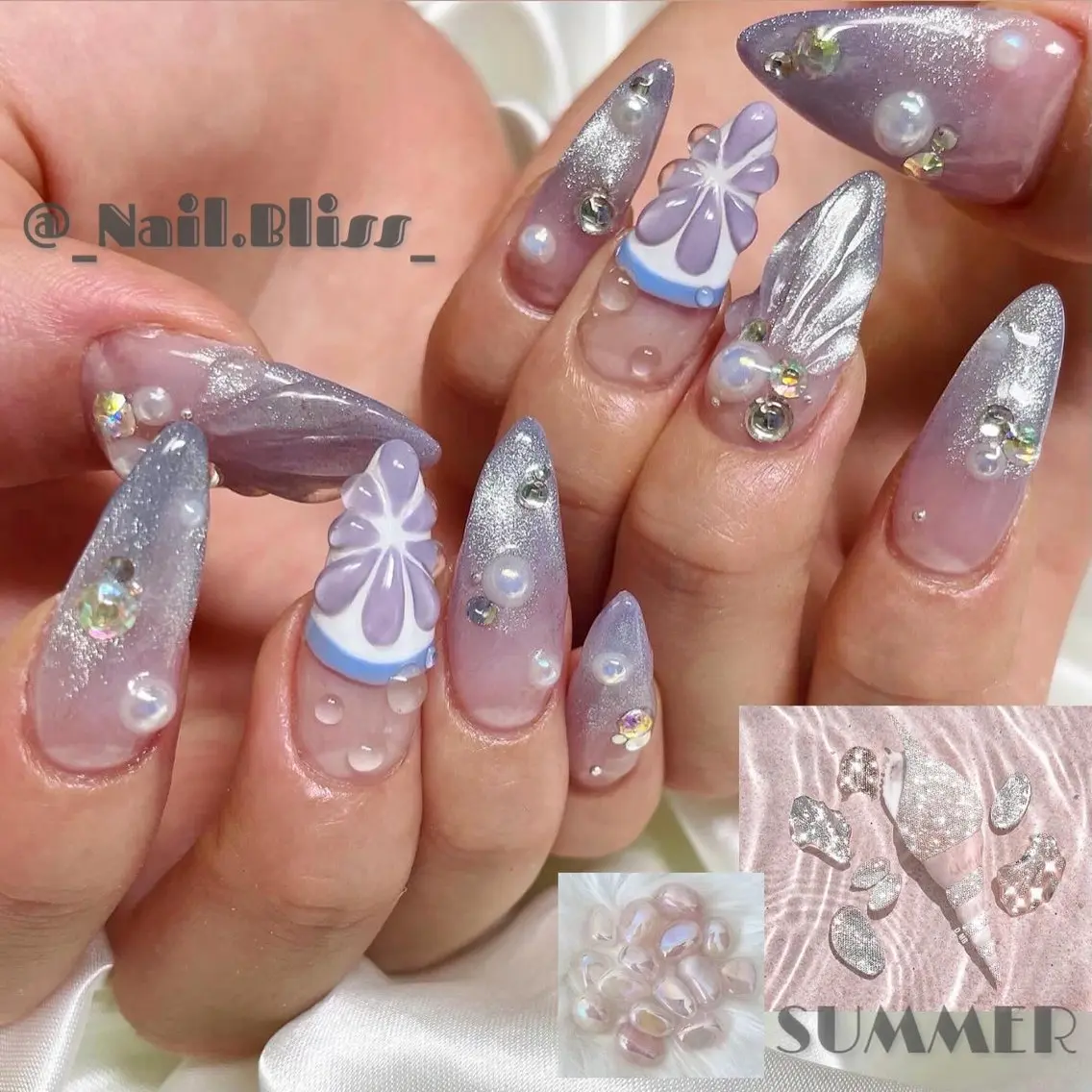 ネイル マグネットネイル 持ち込み ハンドネイル NAIL BLISSのネイルデザイン