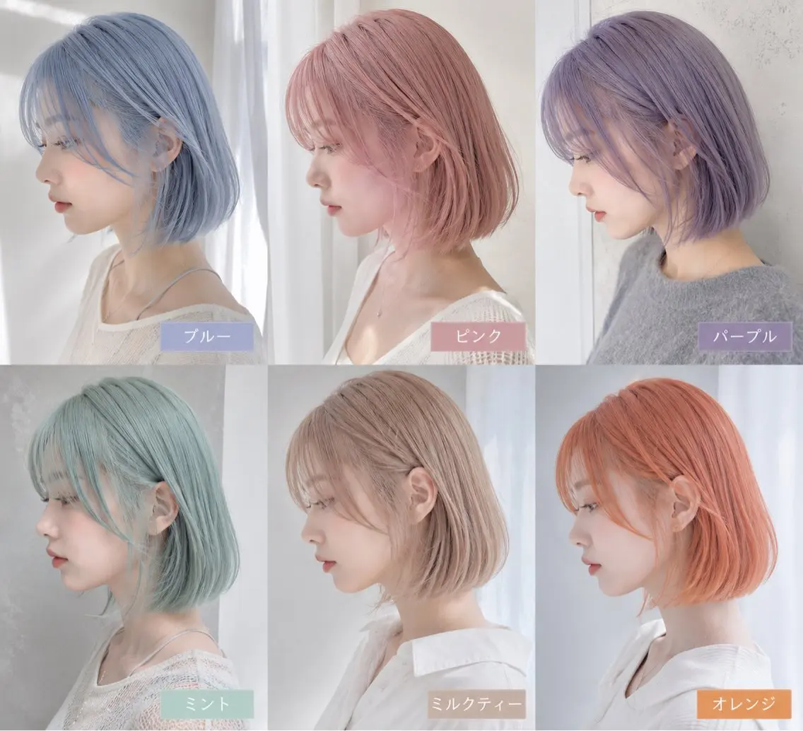 ショート カラー 💖艶ハイトーン髪質 改善💖ケンシンのヘアスタイル