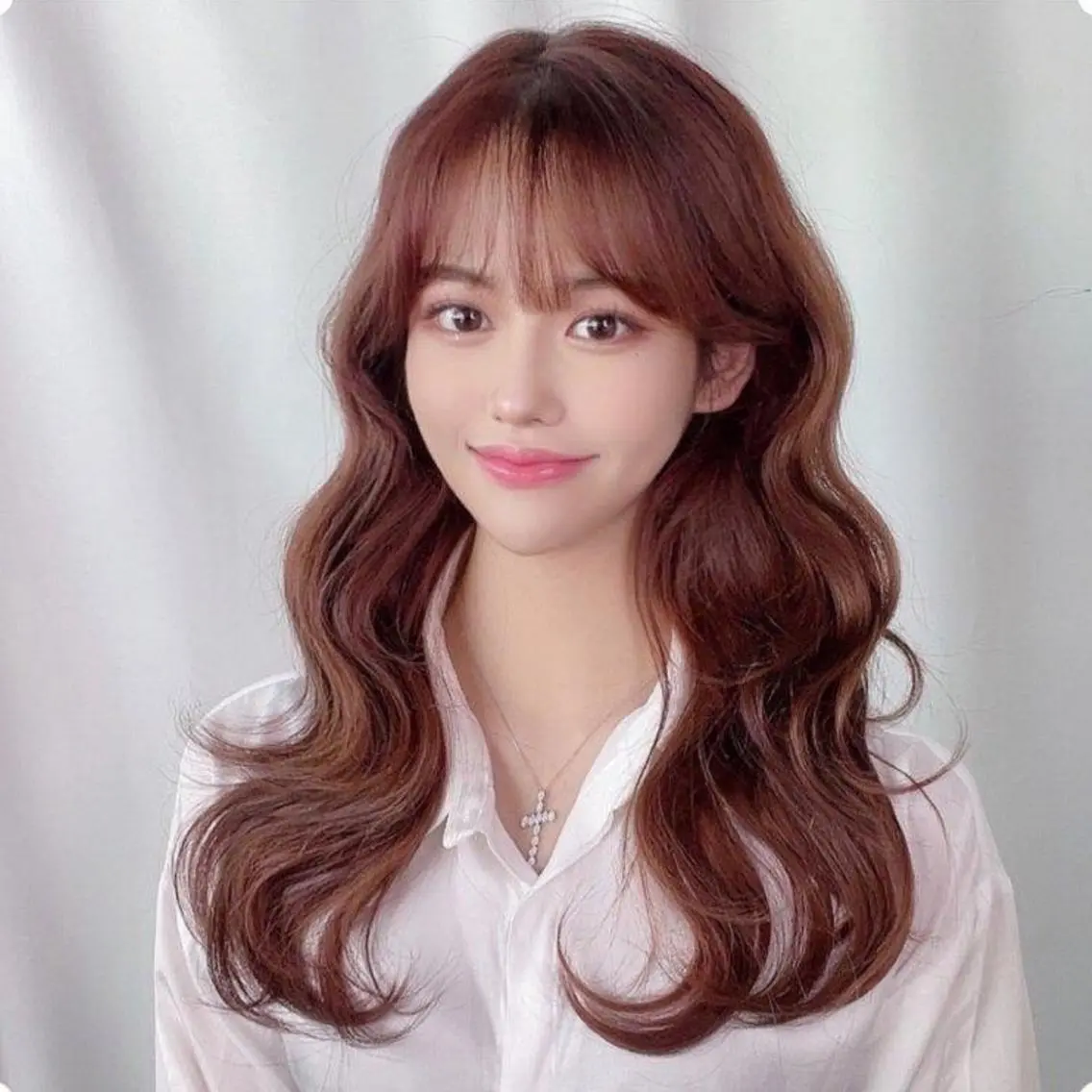 ロング 韓国風ヘア ヘアカラー エクステ 韓国特化エクステ🟨 エクステのヘアスタイル