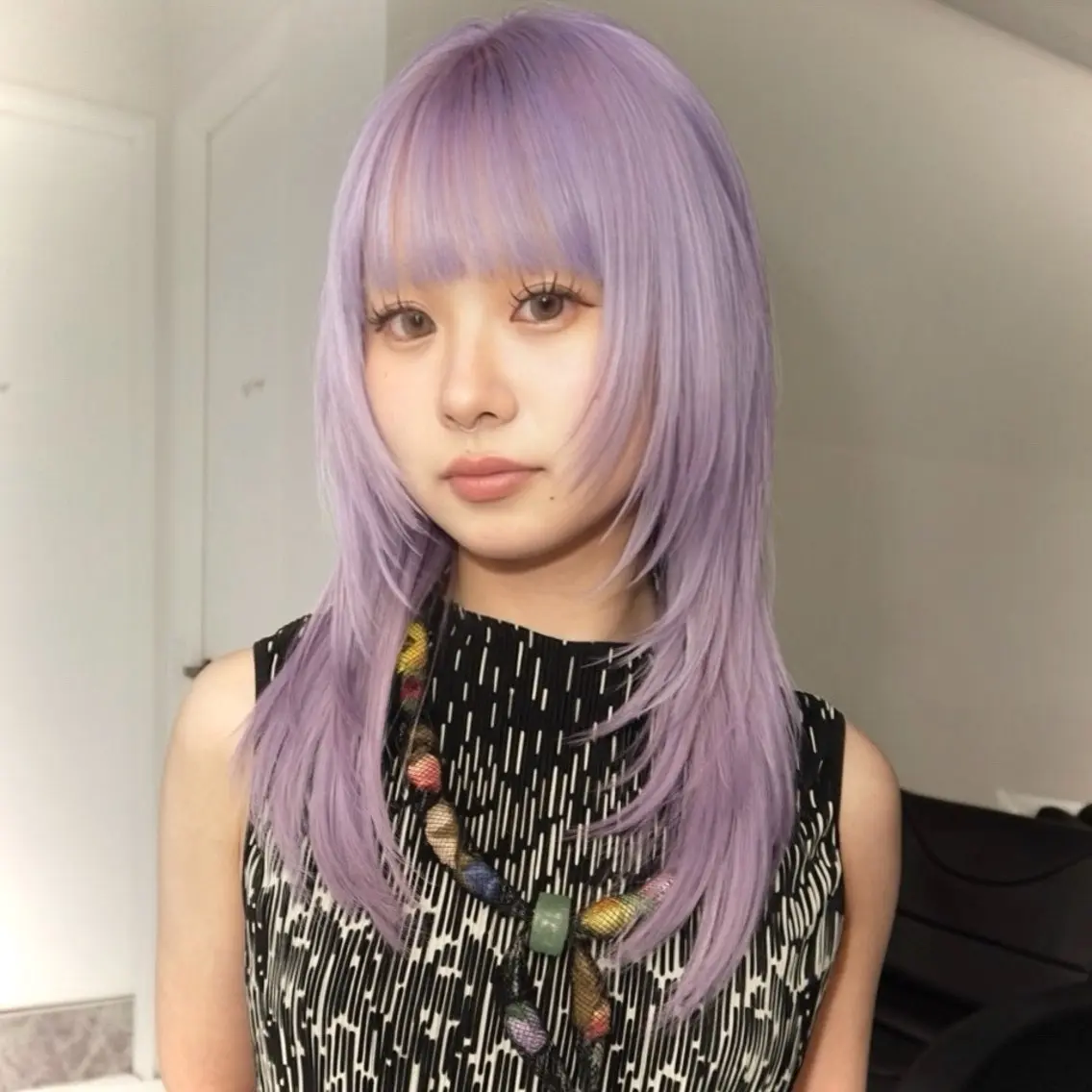 セミロング カラー ブリーチ ハイトーンカラー ラベンダーカラー レイヤーカット カット ヘアカラー トリートメント 吉祥寺/個性派/ kazuha🩰のその他イメージ