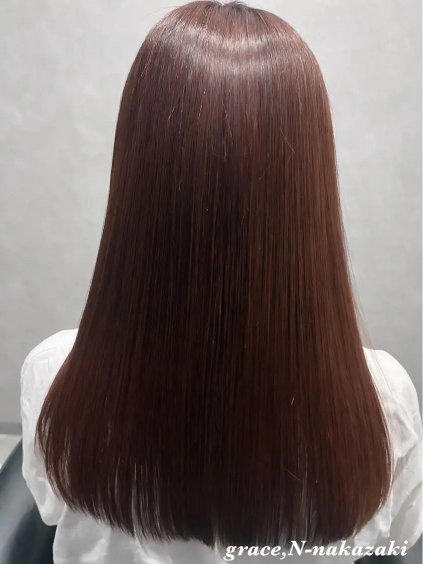 ロング カラー カット ヘアカラー トリートメント 艶髪特化×眠れる極上 シャンプー/中崎町のヘアスタイル