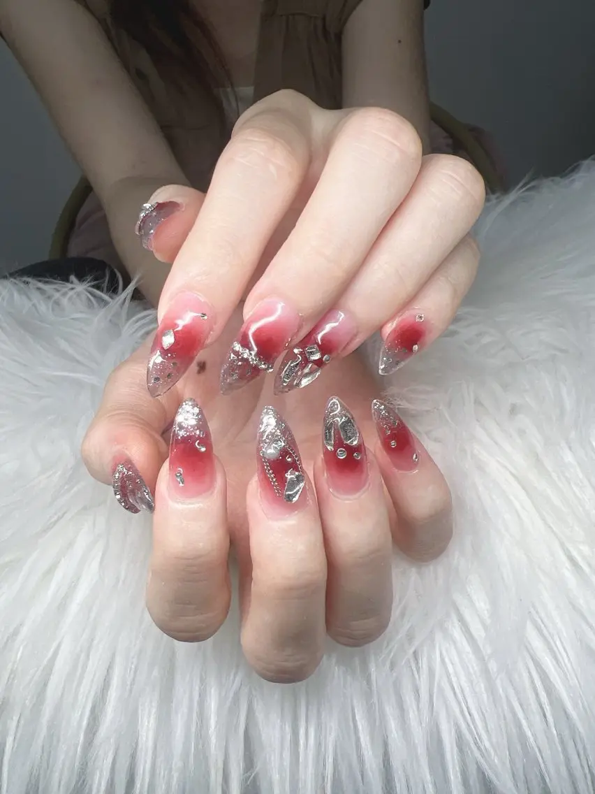 ネイル ハンドネイル Lee Nails チップ長さだし専門店のネイルデザイン