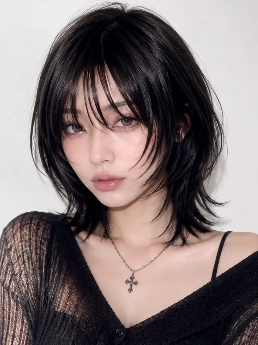 ショート カラー カット ヘアカラー トリートメント 小顔・顔まわり🦋 ウルフ❤︎ ͛めいのヘアスタイル