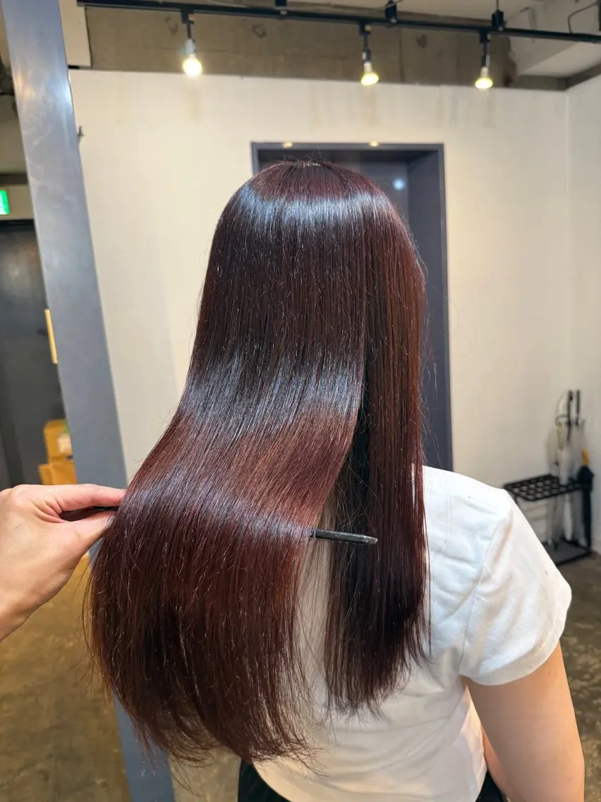 ロング カット ヘアカラー 縮毛矯正/レイヤー カット⭐️SHOTAのヘアスタイル