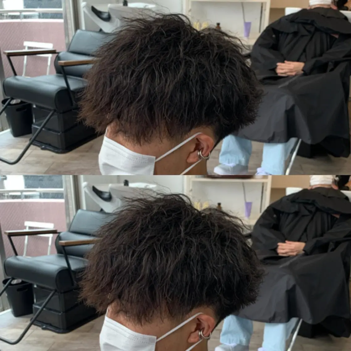 ショート パーマ メンズ マッシュ メンズ専門店 店長 小柳 裕夢のヘアスタイル