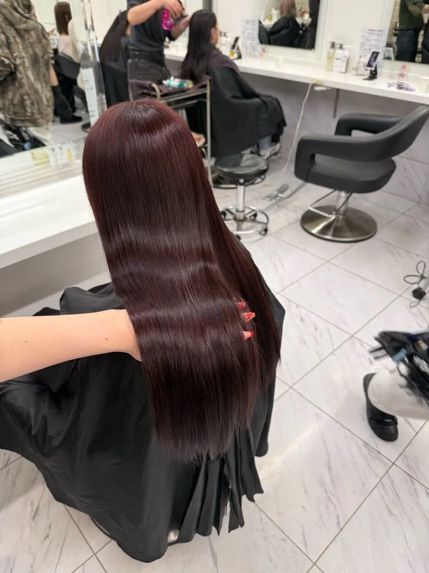 ロング カラー ヘアアレンジ ヘアカラー トリートメント ヘアセット 💗横浜美容室 💗HARUNAのヘアスタイル