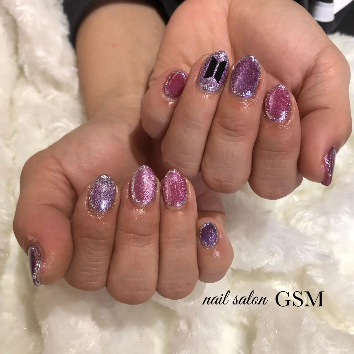 ネイル マグネットネイル ハンドネイル nail salon GSMのネイルデザイン